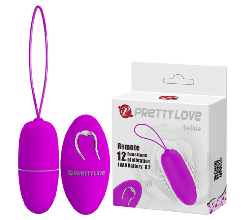 Лиловое виброяйцо Selkie с пультом ДУ