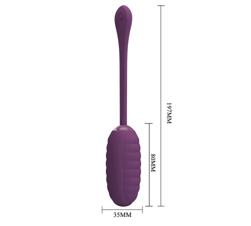 Фиолетовое виброяйцо Casper с управлением через приложение