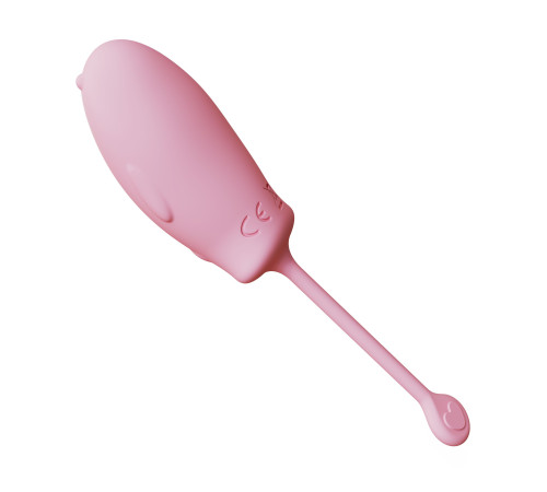 Розовое силиконовое виброяйцо с пультом ДУ