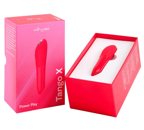 Красная водонепроницаемая вибропуля We-Vibe Tango X