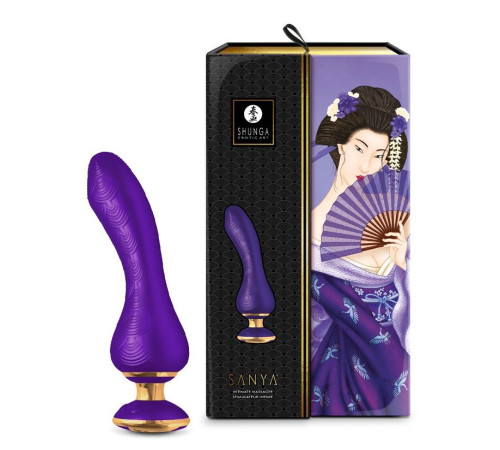 Фиолетовый вибростимулятор SANYA - 18,5 см.