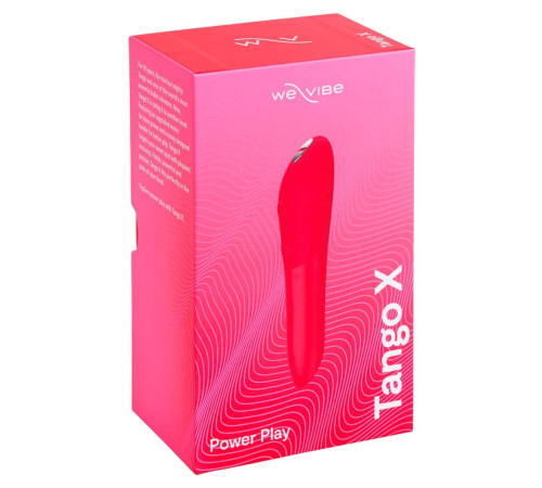 Красная водонепроницаемая вибропуля We-Vibe Tango X