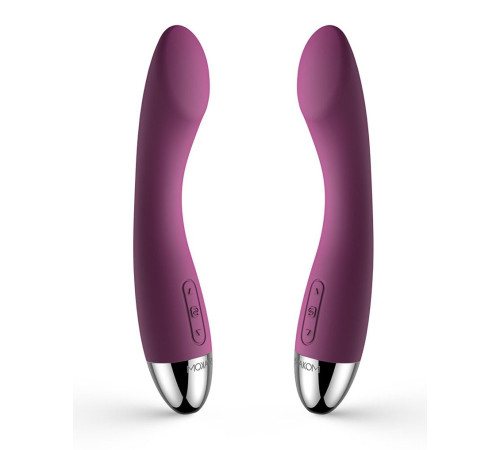 Фиолетовый изогнутый вибратор Amy - 17 см.