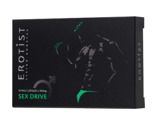 Заказать Капсулы для мужчин для повышения либидо Erotist SEX DRIVE - 10 капсул (500 мг.)