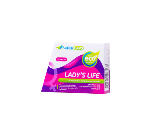 Возбуждающие капсулы Ladys Life - 14 капсул (0,35 гр.)