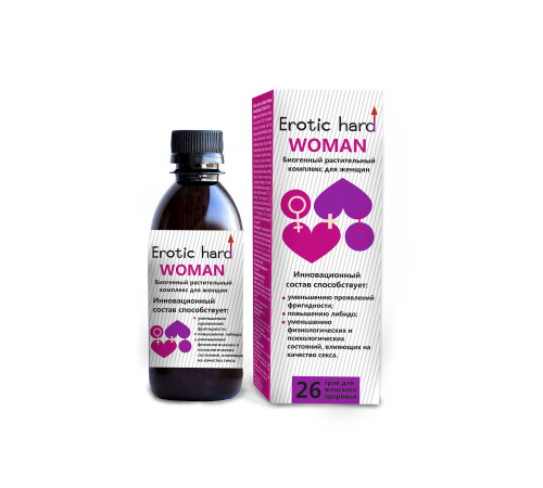 Женский биогенный концентрат для повышения либидо Erotic hard Woman - 250 мл. Женский биогенный концентрат для повышения либидо Erotic hard Woman - 250 мл.