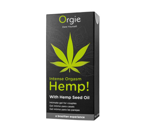 Возбуждающий интимный гель для пар Orgie Hemp Intense Orgasm - 15 мл.