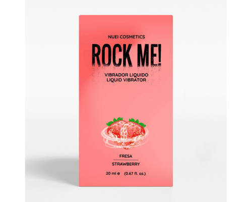 Заказать Жидкий вибратор Nuei Rock Me! с ароматом клубники - 20 мл.