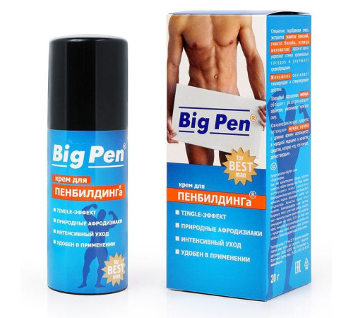 Крем Big Pen для увеличения полового члена - 20 гр. Крем Big Pen для увеличения полового члена - 20 гр.