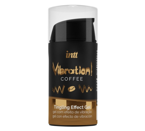 Жидкий интимный гель с эффектом вибрации Vibration! Coffee - 15 мл.