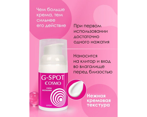 Заказать Стимулирующий интимный крем для женщин Cosmo G-spot - 28 гр.
