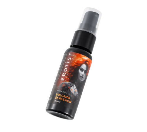 Гель с эффектом вибрации Volcano Of Passion со вкусом винограда - 25 мл.