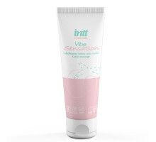 Лубрикант на водной основе Vibe Sensation с клубничным вкусом и легким вибрирующим эффектом - 50 гр.