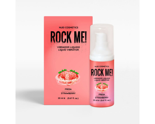 Заказать Жидкий вибратор Nuei Rock Me! с ароматом клубники - 20 мл.
