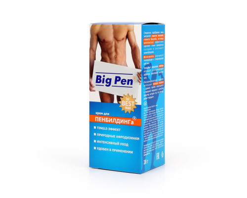 Заказать Крем Big Pen для увеличения полового члена - 20 гр. Заказать Крем Big Pen для увеличения полового члена - 20 гр.