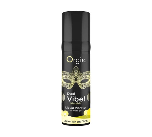 Съедобный жидкий вибратор Dual Vibe! со вкусом лимонного джина с тоником - 15 мл. Съедобный жидкий вибратор Dual Vibe! со вкусом лимонного джина с тоником - 15 мл.