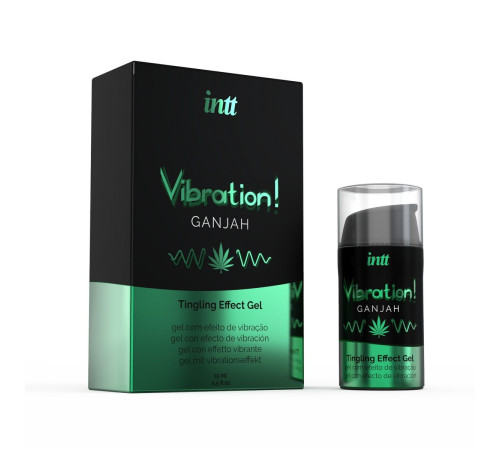 Жидкий интимный гель с эффектом вибрации Vibration! Ganjah - 15 мл.