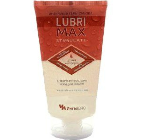 Возбуждающий интимный гель-смазка на водной основе Lubrimax Stimulate - 150 мл.