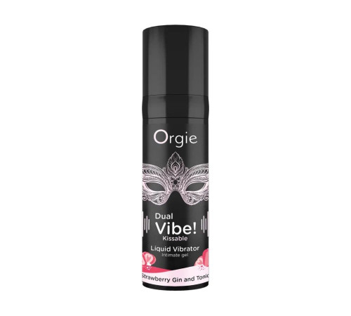 Съедобный жидкий вибратор Dual Vibe! со вкусом клубничного джина с тоником - 15 мл. Съедобный жидкий вибратор Dual Vibe! со вкусом клубничного джина с тоником - 15 мл.