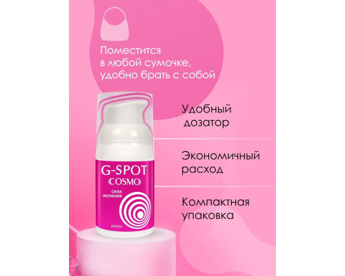 Заказать Стимулирующий интимный крем для женщин Cosmo G-spot - 28 гр.