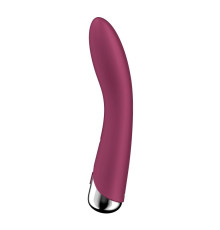 Малиновый вибратор-ротатор Spinning Vibe 1 - 18 см.