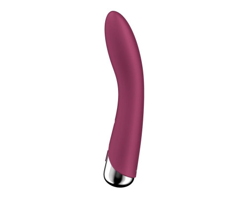 Заказать Малиновый вибратор-ротатор Spinning Vibe 1 - 18 см.