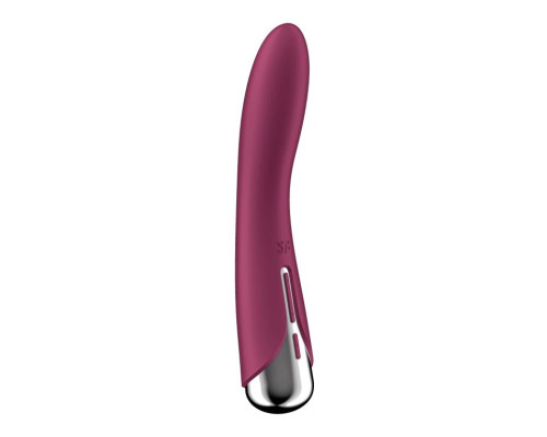 Заказать Малиновый вибратор-ротатор Spinning Vibe 1 - 18 см.