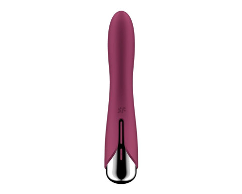 Заказать Малиновый вибратор-ротатор Spinning Vibe 1 - 18 см.