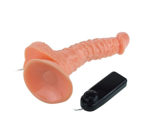 Реалистичный ротатор на присоске Super Rota Dong - 21 см.