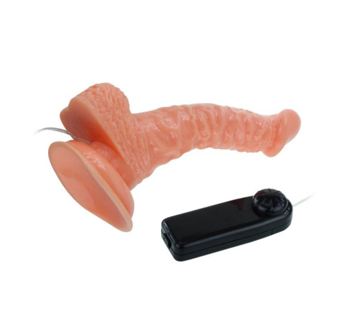 Реалистичный ротатор на присоске Super Rota Dong - 21 см.