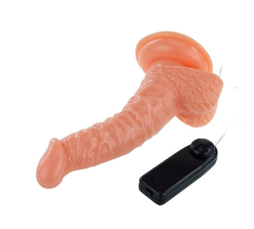 Реалистичный ротатор на присоске Super Rota Dong - 21 см.