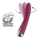 Заказать Малиновый вибратор-ротатор Spinning Vibe 1 - 18 см.