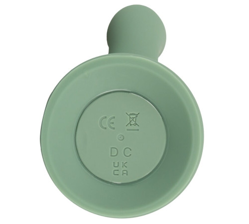 Зеленый вибратор-ротатор Luvio - 19,3 см.