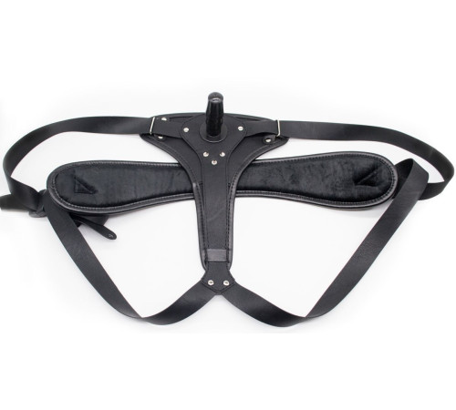 Реалистичный страпон Woman Midi с вагинальной пробкой - 19 см.