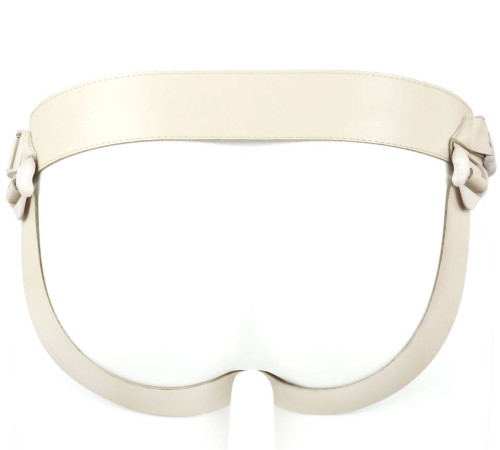 Телесный поясной фаллоимитатор - 22 см.