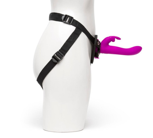 Лиловый страпон Rechargeable Vibrating Strap-On Harness Set - 17,6 см. Лиловый страпон Rechargeable Vibrating Strap-On Harness Set - 17,6 см.