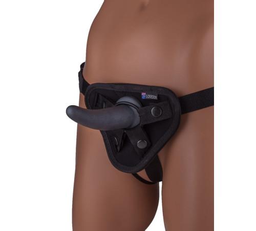 Страпон-унисекс с двумя насадками UNI strap 7  Harness - 19 и 12 см.