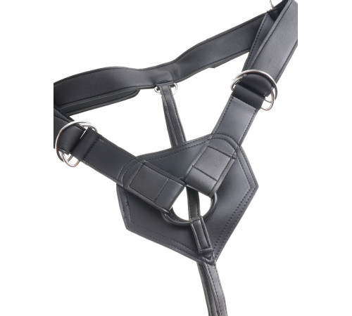 Телесный страпон Strap-on Harness Cock - 15,2 см.
