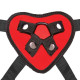 Заказать Красный поясной фаллоимитатор Red Heart Strap on Harness   5in Dildo Set - 12,25 см.