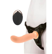 Женский вибрострапон со съемной насадкой и пультом ДУ