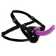 Заказать Лиловый поясной страпон Navigator Silicone G-Spot Dildo with Harness - 17,8 см.