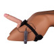 Заказать Страпон с 2 насадками и вибрацией UniStrap - 19 и 12 см.