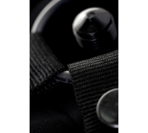 Страпон с 2 насадками и вибрацией UniStrap - 20 и 18 см.