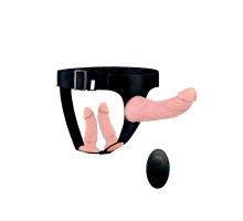 Женский страпон с 3 насадками и вибрацией