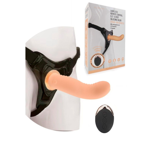 Женский вибрострапон со съемной насадкой и пультом ДУ