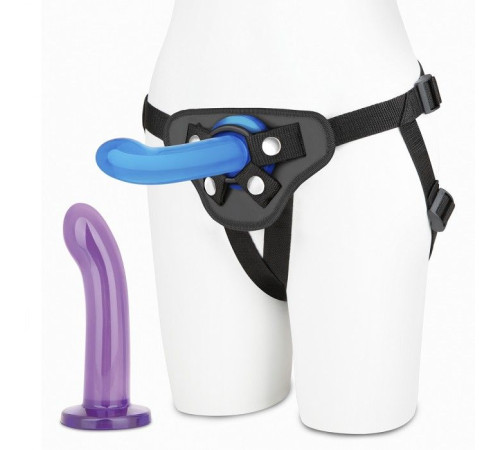 Страпон унисекс Beginners Strap-On с 2 насадками - 15 и 13 см. Страпон унисекс Beginners Strap-On с 2 насадками - 15 и 13 см.
