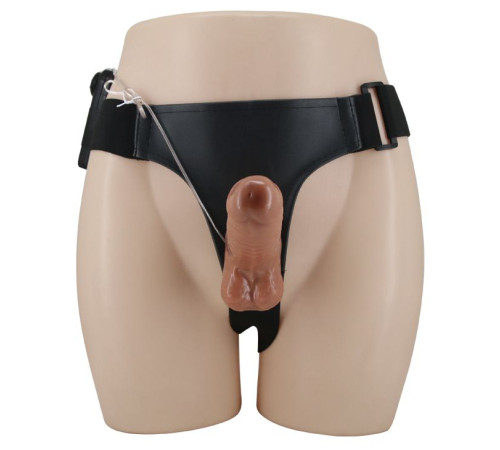 Страпон с вагинальной пробкой и вибрацией Ultra Passionate Harness - 16 см. Страпон с вагинальной пробкой и вибрацией Ultra Passionate Harness - 16 см.