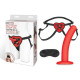 Заказать Красный поясной фаллоимитатор Red Heart Strap on Harness   5in Dildo Set - 12,25 см.