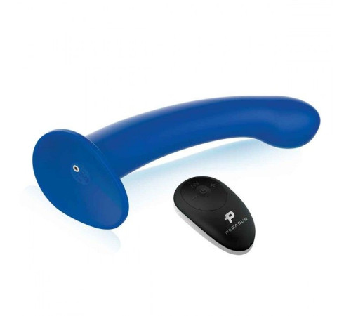 Синяя насадка Remote Control P-Spot G-Spot с черными трусиками - 20 см.