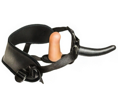 Женский страпон с вагинальной пробкой Woman Strap - 12 см.